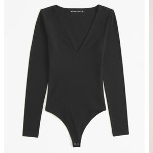 Long sleeve v-neck bodysuit
